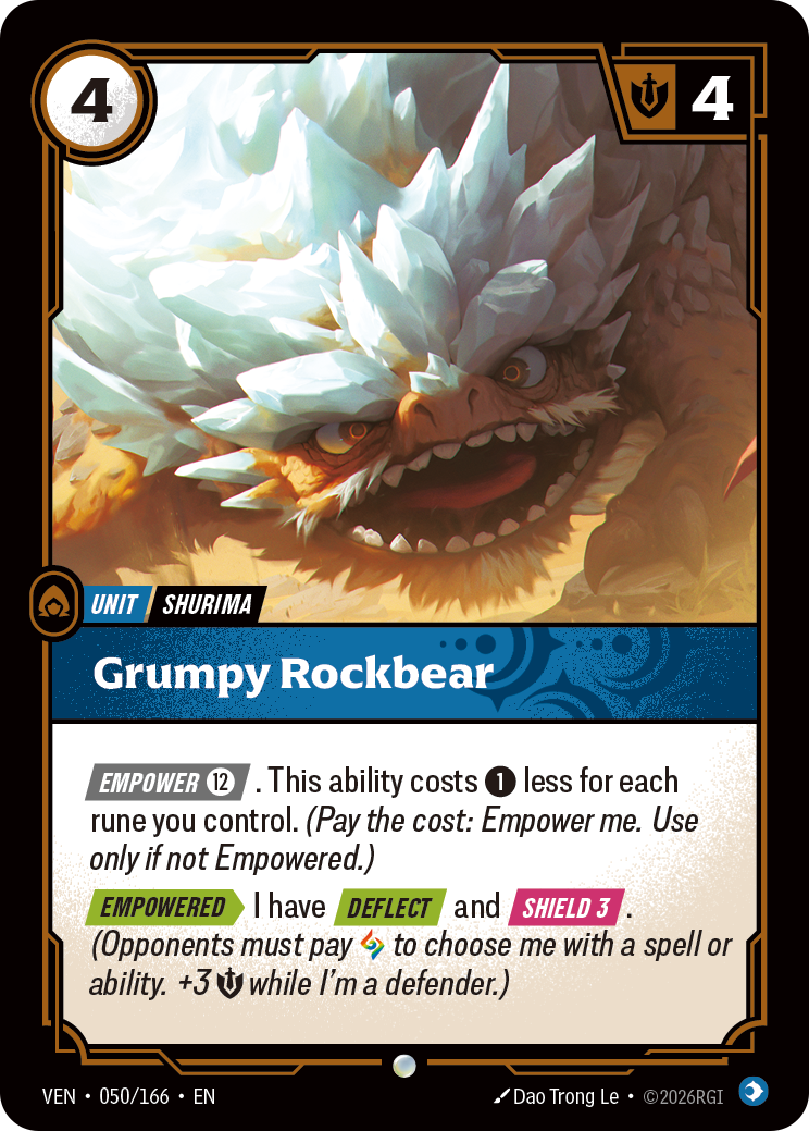 Grumpy Rockbear — Riftbound VEN-050/166