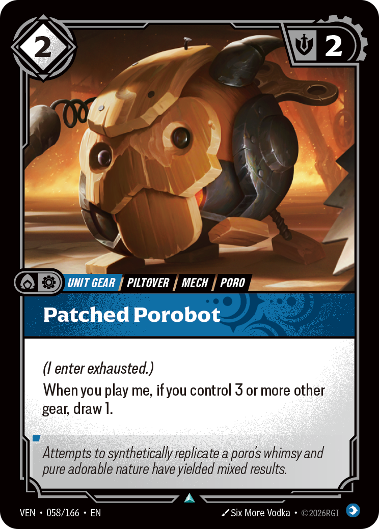 Patched Porobot — Riftbound VEN-058/166