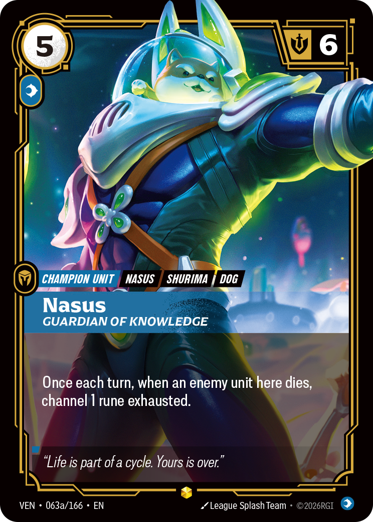 Nasus, Guardian of Knowledge — Riftbound VEN-063a/166