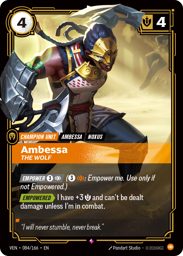 Ambessa, The Wolf — Riftbound VEN-084/166