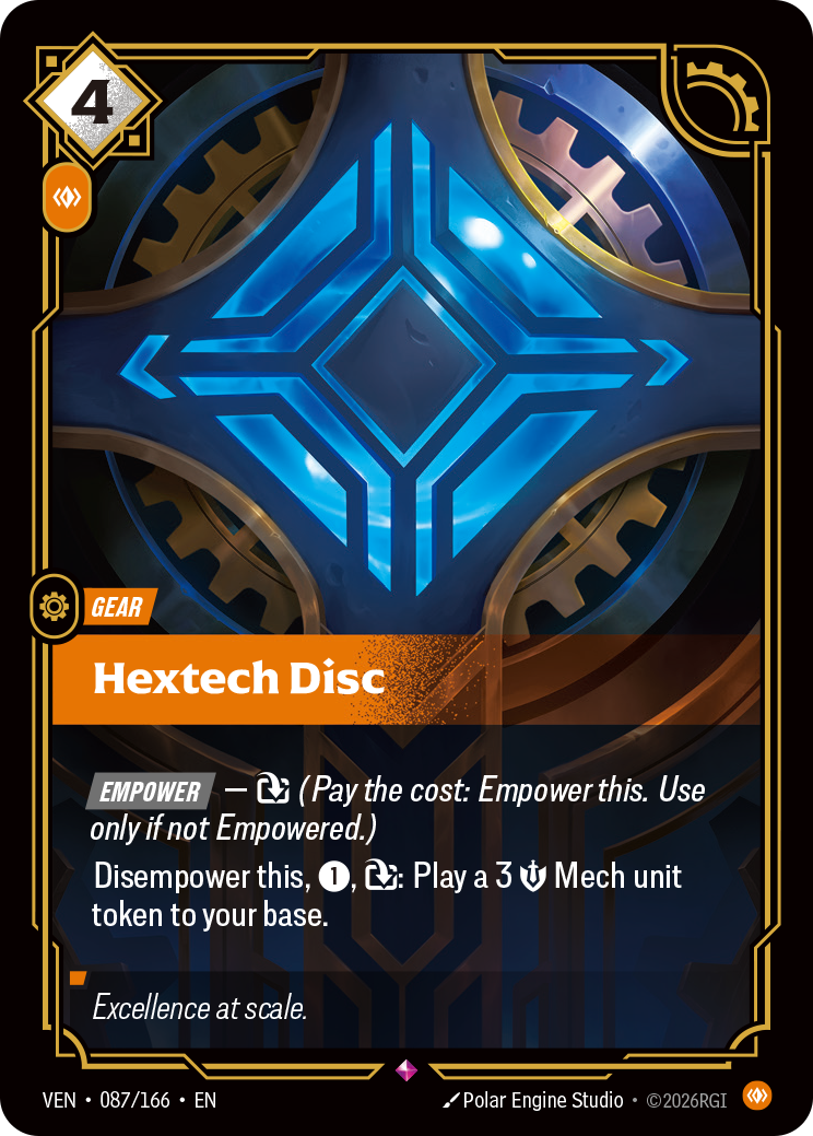 Hextech Disc — Riftbound VEN-087/166