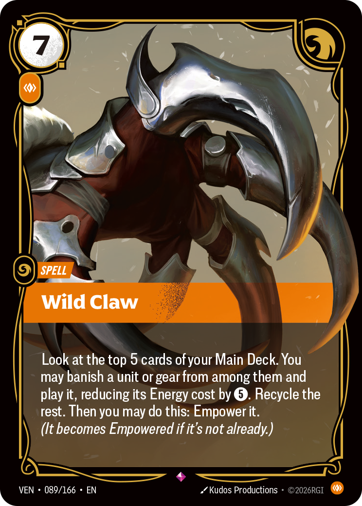 Wild Claw — Riftbound VEN-089/166