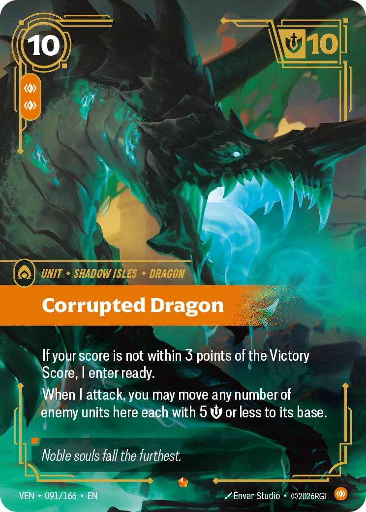 Corrupted Dragon — Riftbound VEN-091/166