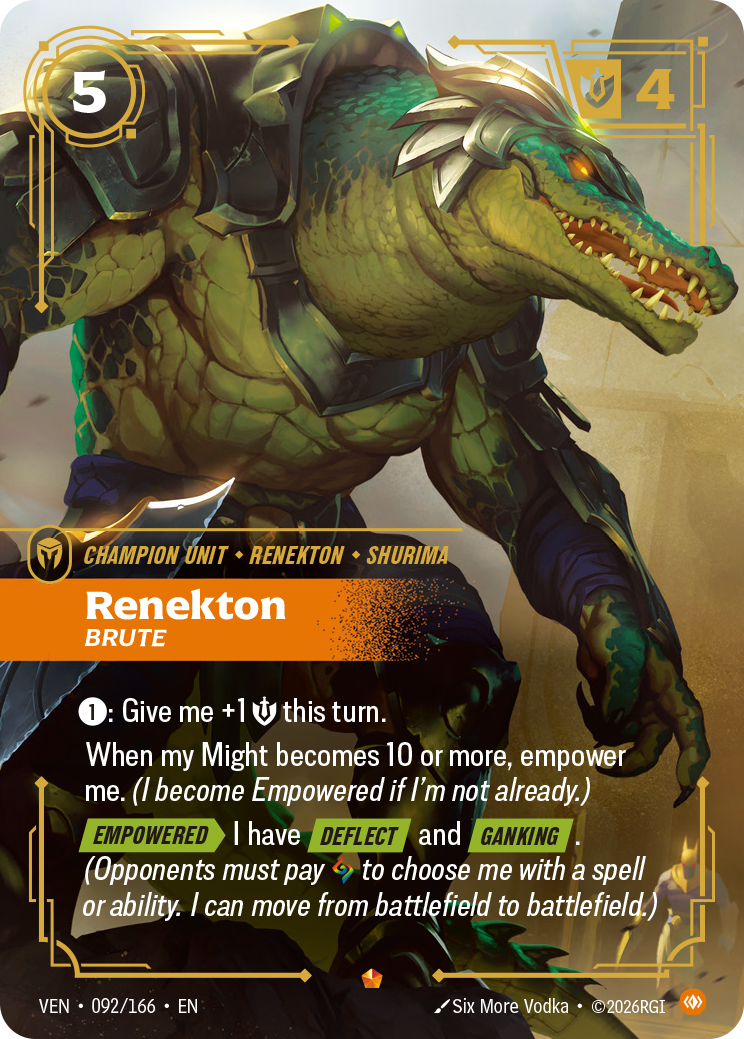 Renekton, Brute — Riftbound VEN-092/166