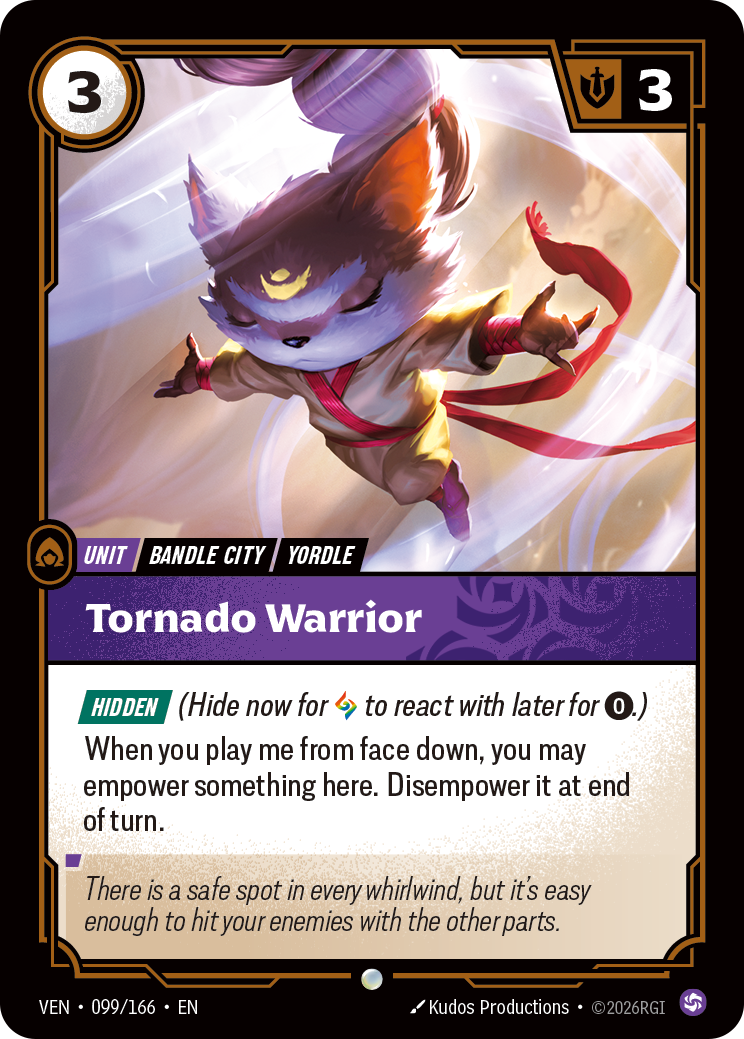 Tornado Warrior — Riftbound VEN-099/166