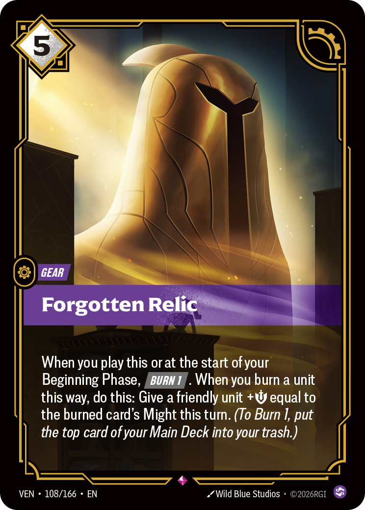 Forgotten Relic — Riftbound VEN-108/166