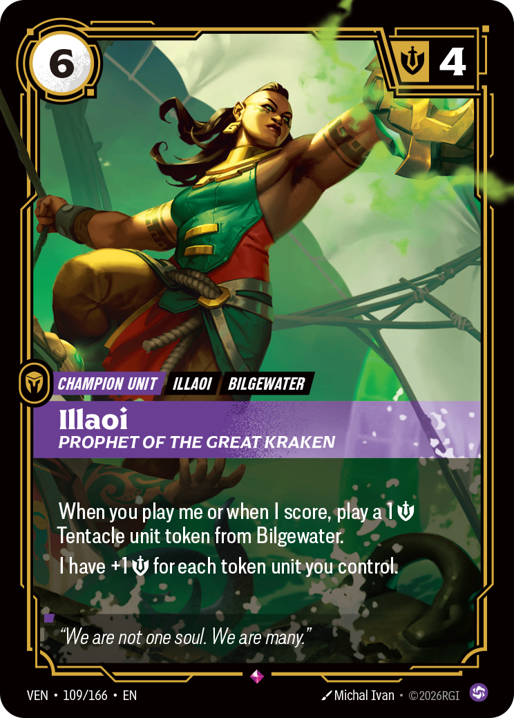 Illaoi, Prophet of the Great Kraken — Riftbound VEN-109/166