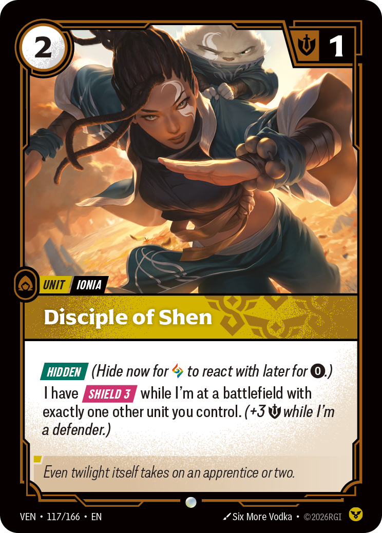 Disciple of Shen — Riftbound VEN-117/166