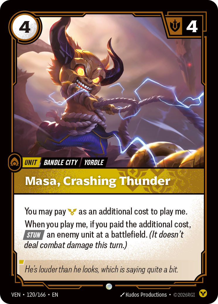 Masa, Crashing Thunder — Riftbound VEN-120/166