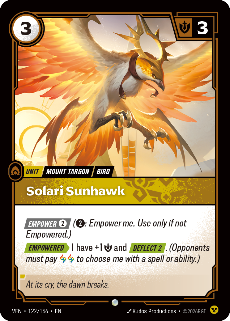 Solari Sunhawk — Riftbound VEN-122/166