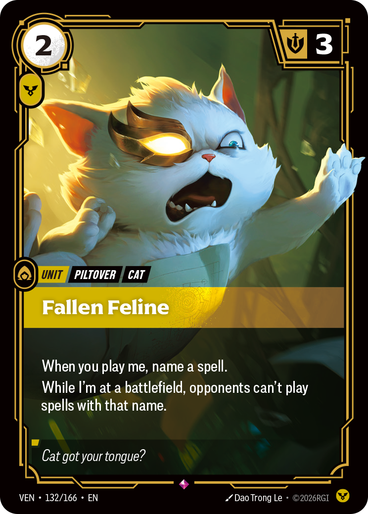 Fallen Feline — Riftbound VEN-132/166