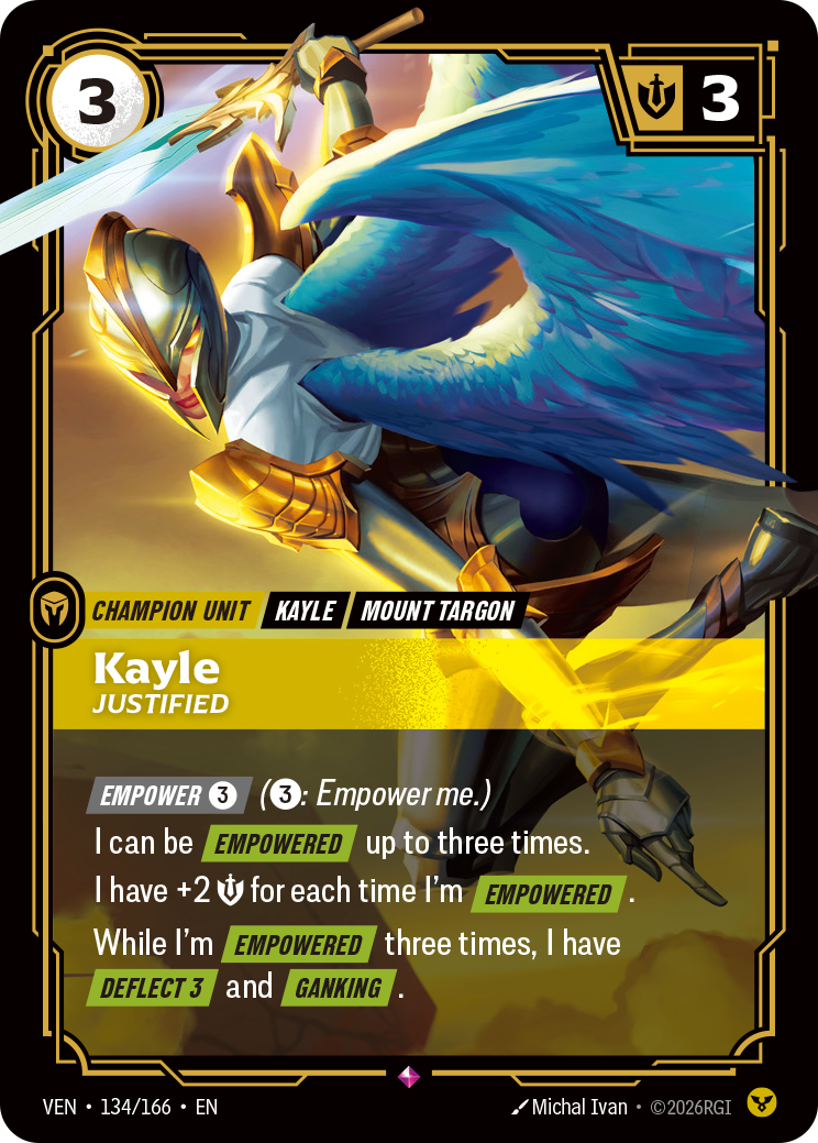 Kayle, Justified — Riftbound VEN-134/166