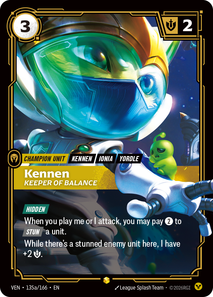 Kennen, Keeper of Balance — Riftbound VEN-135a/166