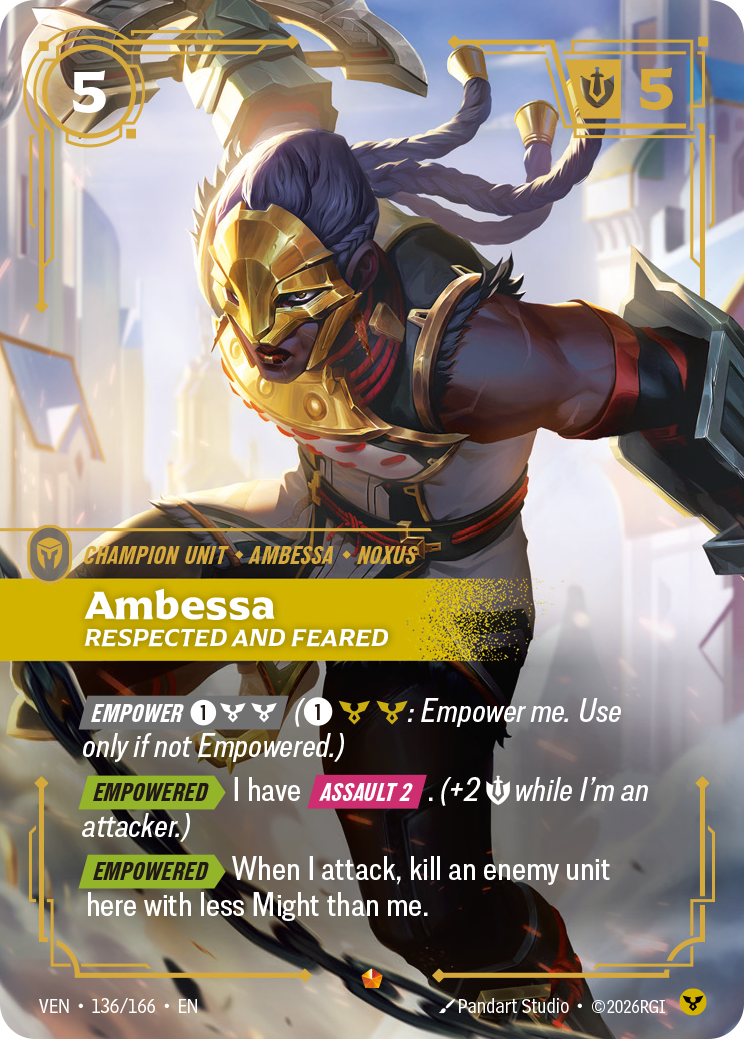 Ambessa, Respected and Feared — Riftbound VEN-136/166
