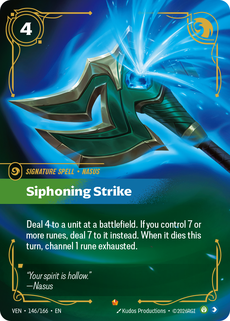 Siphoning Strike — Riftbound VEN-146/166