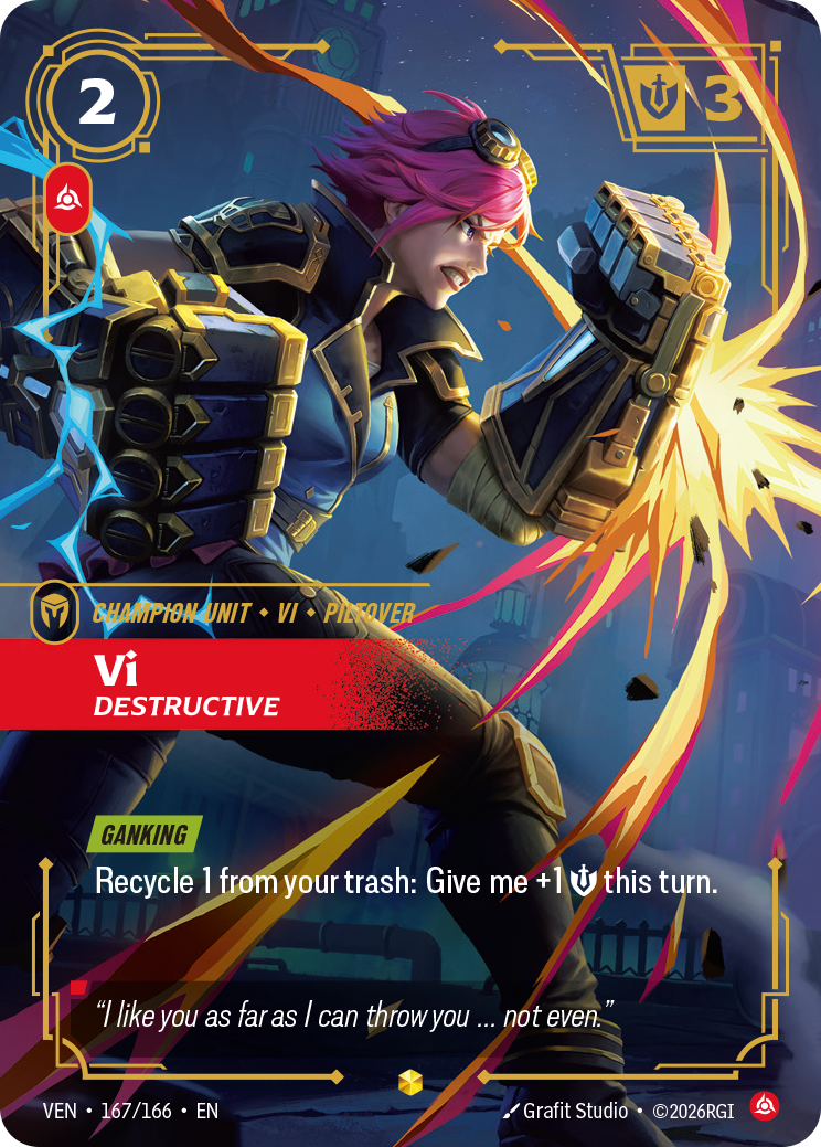 Vi, Destructive — Riftbound VEN-167/166