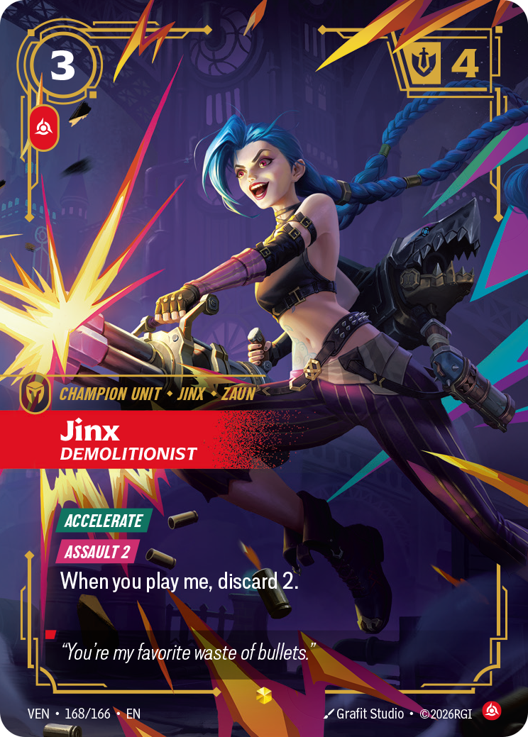 Jinx, Demolitionist — Riftbound VEN-168/166