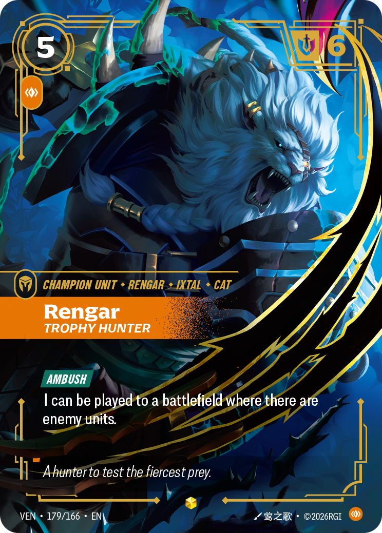 Rengar, Trophy Hunter — Riftbound VEN-179/166