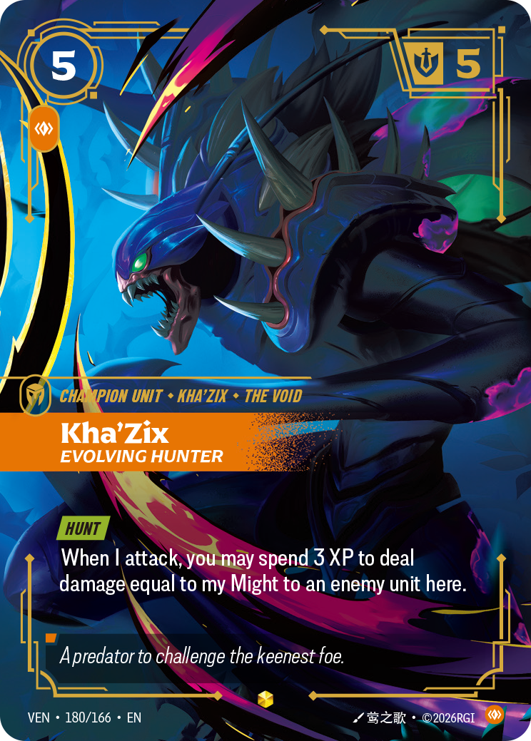 Kha'Zix, Evolving Hunter — Riftbound VEN-180/166