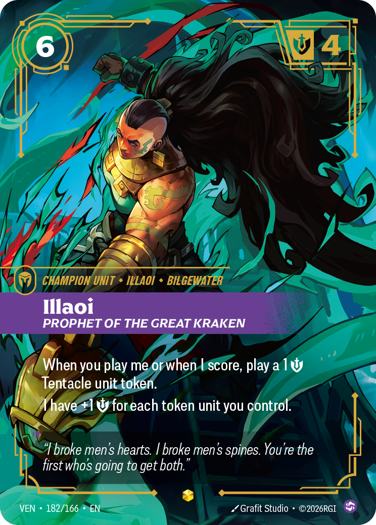 Illaoi, Prophet of the Great Kraken — Riftbound VEN-182/166