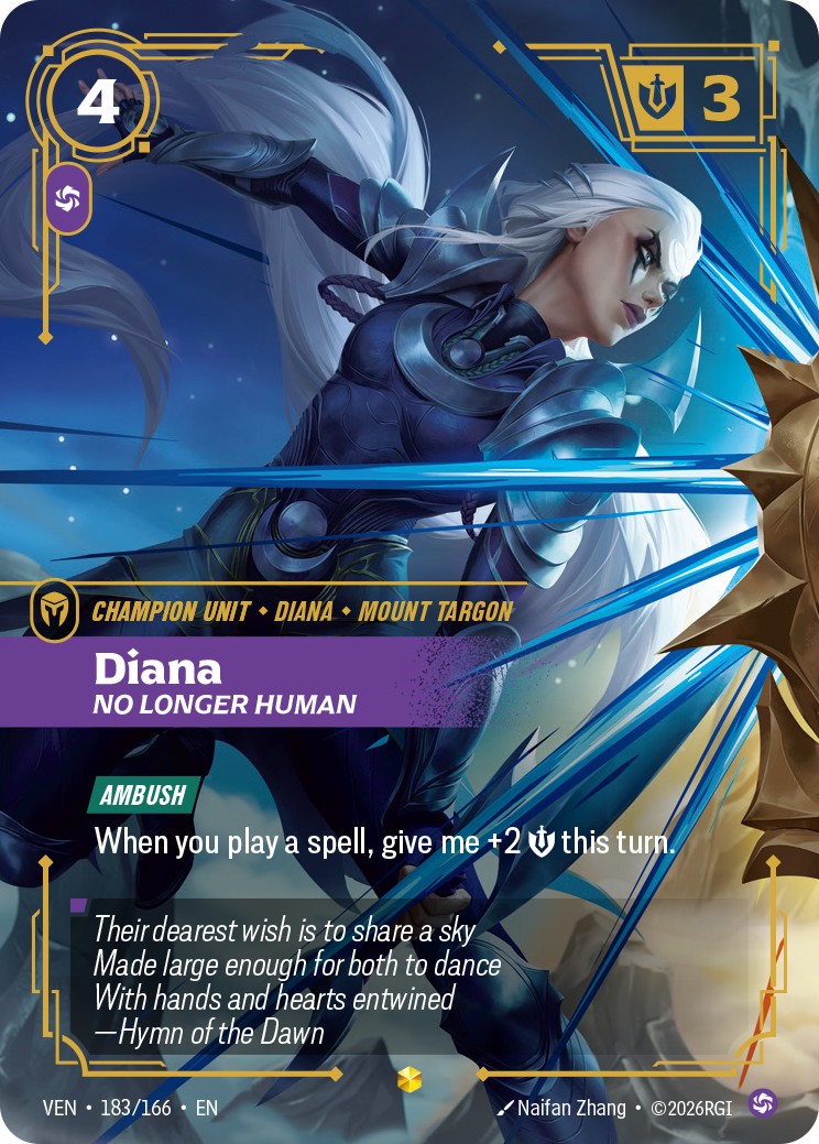 Diana, No Longer Human — Riftbound VEN-183/166