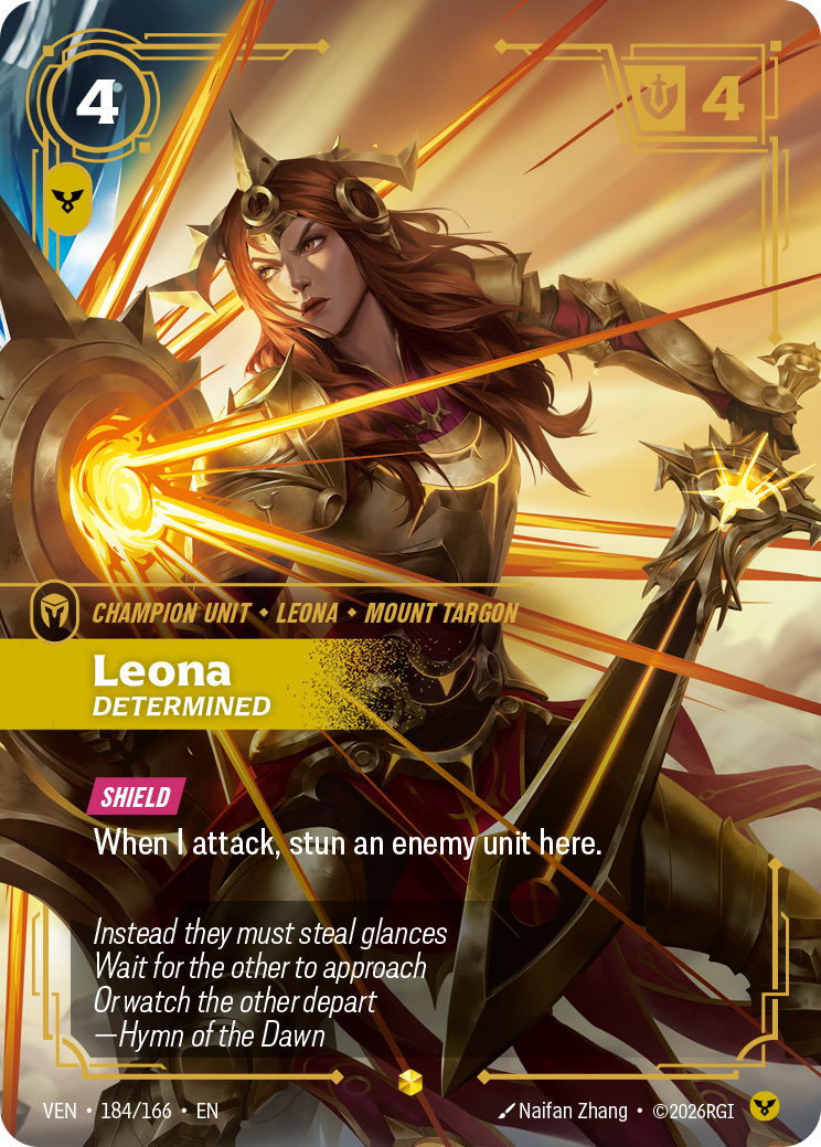Leona, Determined — Riftbound VEN-184/166