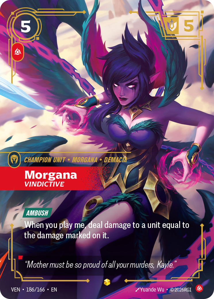 Morgana, Vindictive — Riftbound VEN-186/166
