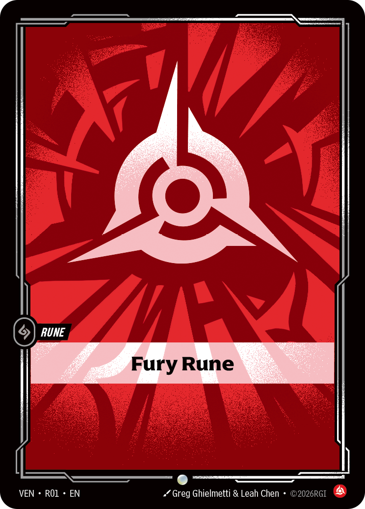 Fury Rune — Riftbound VEN-R01